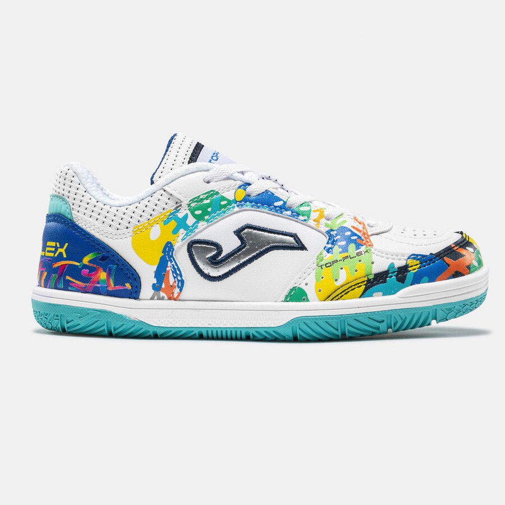 Tenis  Futsal Joma Top Flex Jr Branco